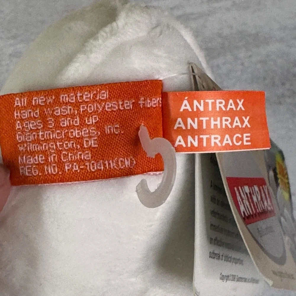 GIANT MICROBES-ANTHRAX-Stuffed Plush Bacteria Bio Hazard Weapon Micro Biology